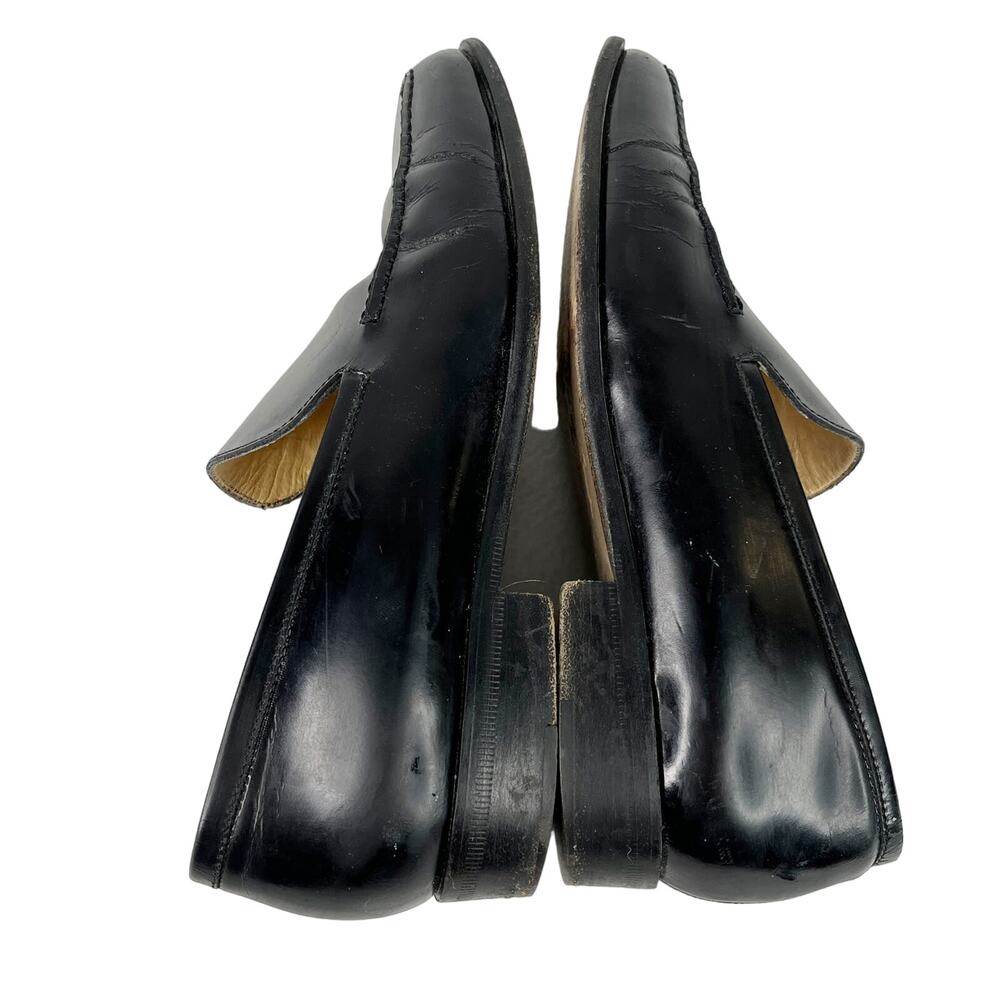 Gucci Womens Loafers Shoes Patent Leather Black 6B 100 0430 - Picture 10 of 11